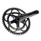 PEDALIER ROUTE COMPACT 50-34D L175 LASCO NOIR ALU 8/9/10V (AXE CARRE 111MM)
