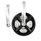 PEDALIER VTT TRIPLE 48-38-28D L170 ALU NOIR PARE CHAINE DEMONTABLE 7/8V (AXE 122MM)