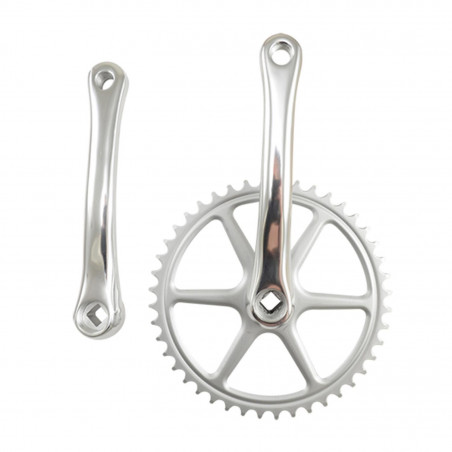 PEDALIER MONOVITESSE CITY 44D L170 LASCO ALU ARGENT 3.32 (AXE CARRE)