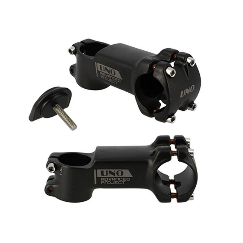 POTENCE VTT AHEAD SET 1''1/8 L70 UNO ALU 6061 NOIR   7° (CINTRE 31.8)