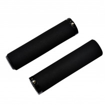 POIGNEE VELO OPTIMIZ LOCK ON SIMPLE MOUSSE CONFORT NOIR AVEC BOUCHON 130MM (PR)