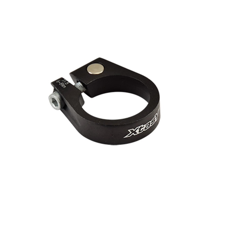 COLLIER TIGE DE SELLE ROUTE D31.8 MM NOIR ALU 6061