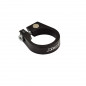 COLLIER TIGE DE SELLE ROUTE D31.8 MM NOIR ALU 6061