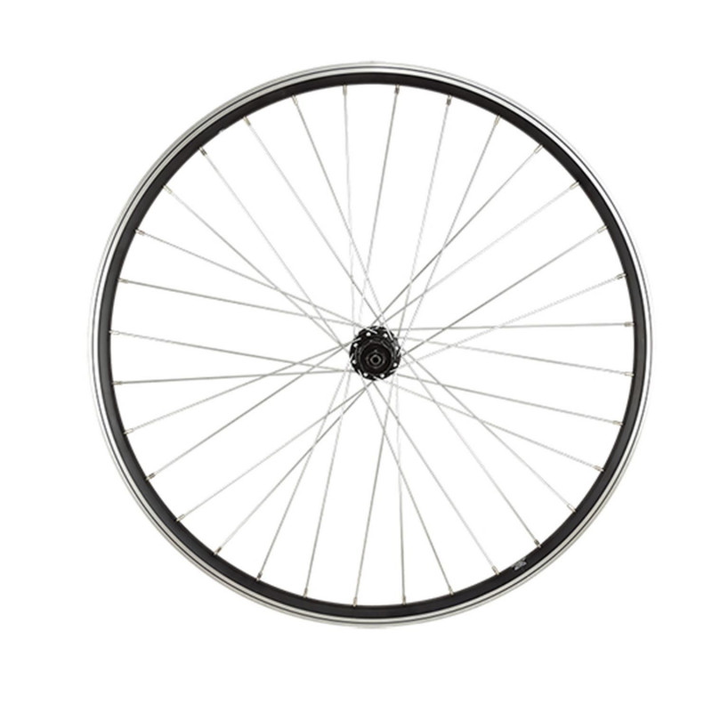 Roue vtt 27.5" ar blocage k7 jante noir mach1 er10. moy shim.tx500 v-brake 8/9/10v 32t