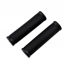 POIGNEE VELO OPTIMIZ CAOUTCHOUC LAMELLE NOIR 125MM (PR)