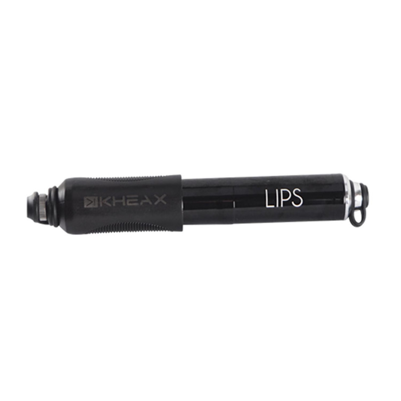 Pompe mini vtt kheax lips hv s 6.2 bars poignee composite corps alu noir l185mm
