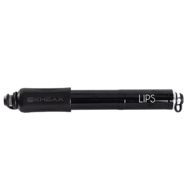 Pompe mini vtt kheax lips hv m 6.2 bars poignee composite corps alu noir l225mm