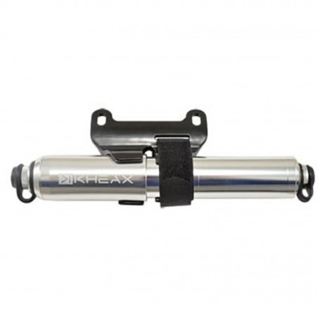 Pompe mini vtt kheax lapix hv s tout alu argent l185mm 90psi/6.2bar