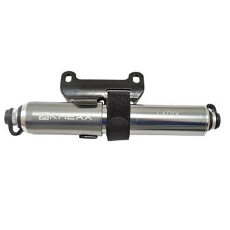 Pompe mini vtt kheax lapix hv s tout alu titane l185mm 90psi/6.2bar