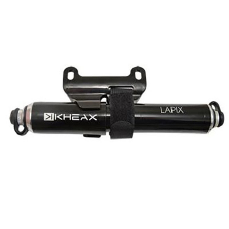 Pompe mini vtt kheax lapix hv m tout alu noir l225mm 90psi/6.2bar