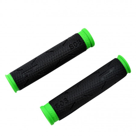 POIGNEE VELO PROGRIP 808 NOIR/VERT LG 125MM (PR)