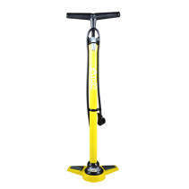 Pompe a pied optimiz acier jaune mano 11 bars double tete plastique vs/vp