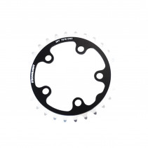 PLATEAU ROUTE DIAM 74 INTER 28DTS NOIR ALU 7075(COMP.SHIMANO/CAMPA)STRONG 8/9/10V.5BRANCH