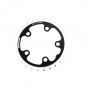 PLATEAU ROUTE DIAM 74 INTER 28DTS NOIR ALU 7075(COMP.SHIMANO/CAMPA)STRONG 8/9/10V.5BRANCH