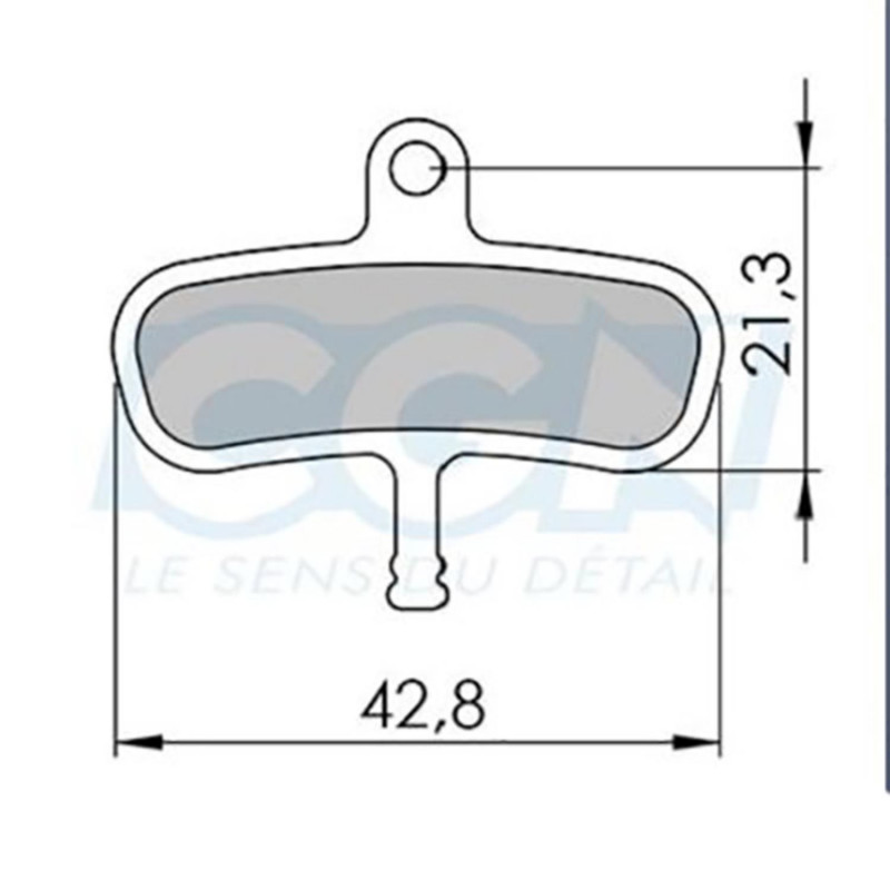 Plaquette frein vtt 03 clarks organique adapt. avid code/code 5 (pr)