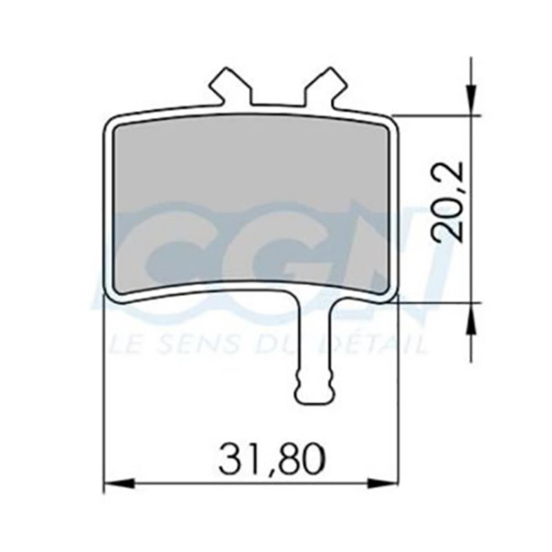 Plaquette frein vtt 05 clarks sintered adapt. avid juicy/bb7 mecanique/ultimate  (pr)