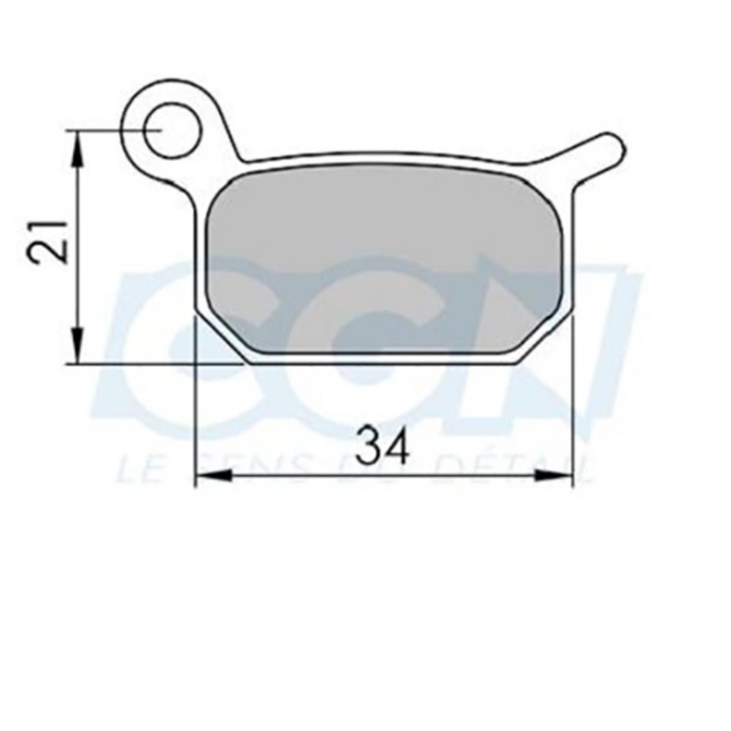 Plaquette frein vtt 09 clarks sintered adapt. formula b4 (pr)