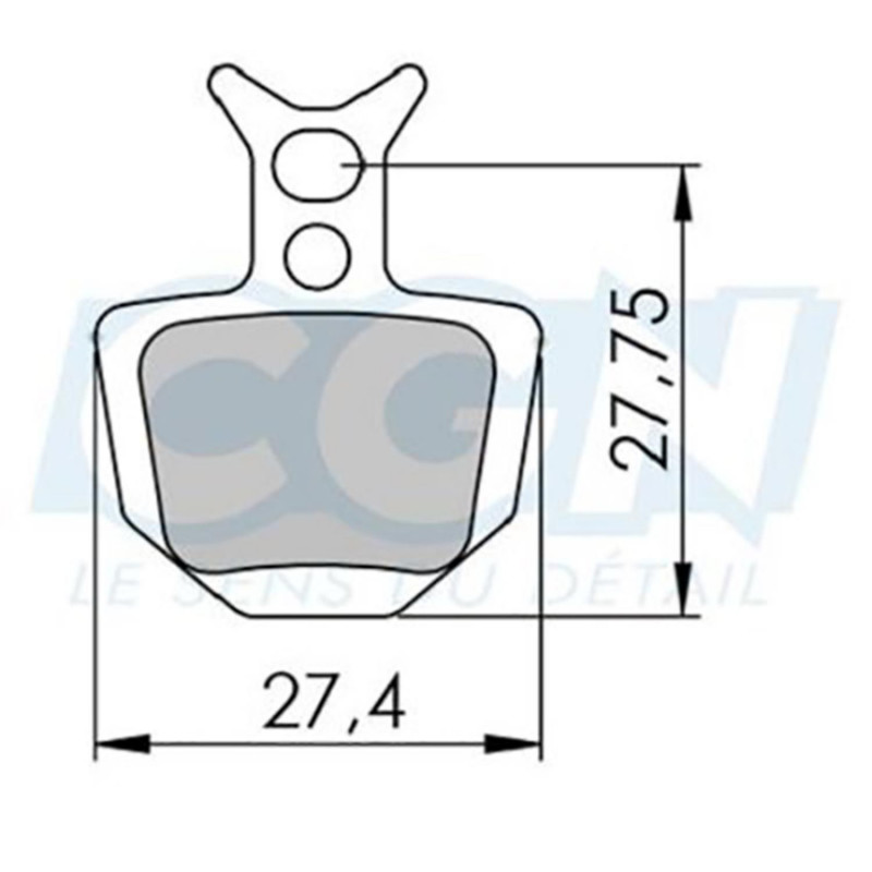 Plaquette frein vtt 13 clarks adapt. formula oro (pr) organique