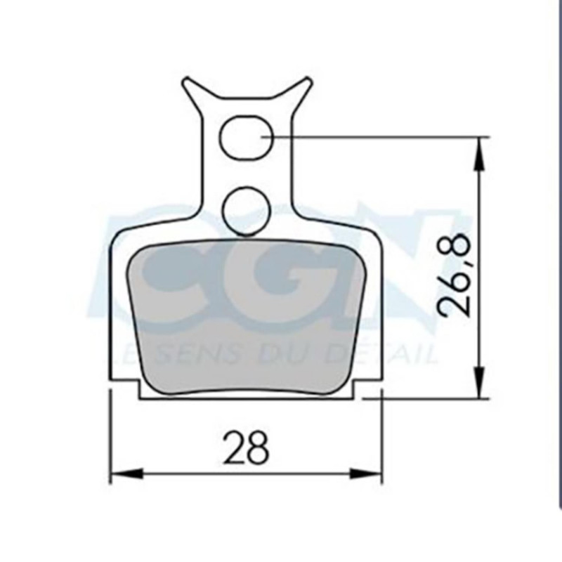 Plaquette frein vtt 12 clarks sintered adapt. formula mega one-r-rx (pr)