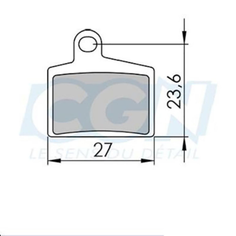 Plaquette frein vtt 17 clarks adapt. hayes stroker ryde/dyno (pr) orga