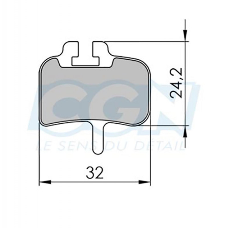 Plaquette frein vtt 31 clarks adapt. hayes hfx nine/mag/mx1 meca/promax hyd (pr) organique