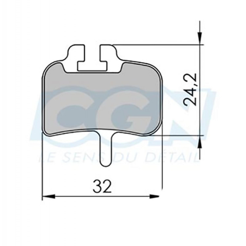 Plaquette frein vtt 31 clarks sintered adapt. hayes hfx nine/mag/mx1 meca/promax hydr (pr)