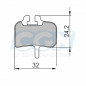 Plaquette frein vtt 31 clarks sintered adapt. hayes hfx nine/mag/mx1 meca/promax hydr (pr)