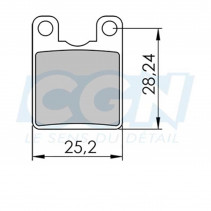 Plaquette frein vtt 19 clarks sintered adapt. hope pro enduro/c2 (pr)