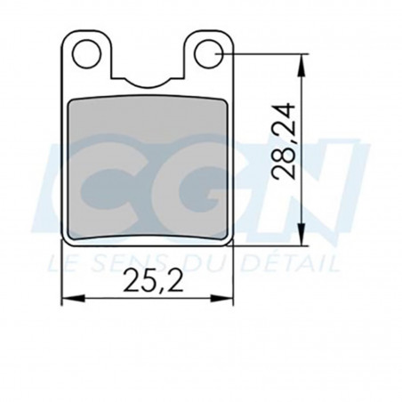 Plaquette frein vtt 19 clarks sintered adapt. hope pro enduro/c2 (pr)