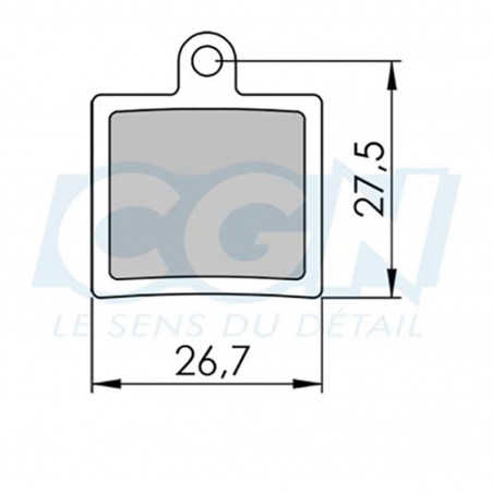 Plaquette frein vtt 20 clarks sintered adapt. hope mini calipers (pr)