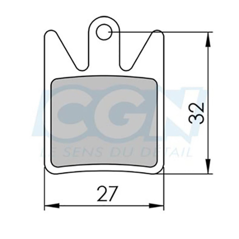 Plaquette frein vtt 22 clarks sintered adapt. hope enduro4/dh4/m4 (pr)