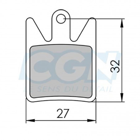 Plaquette frein vtt 22 clarks sintered adapt. hope enduro4/dh4/m4 (pr)
