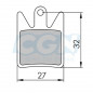 Plaquette frein vtt 22 clarks sintered adapt. hope enduro4/dh4/m4 (pr)