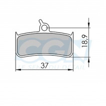 Plaquette frein vtt 37 clarks sintered adapt. Shimano xt-755/grimeca 4 pistons