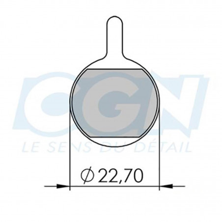 Plaquette frein vtt 28 clarks adapt. magura louise 99-2001/clara 2000 (pr) organique