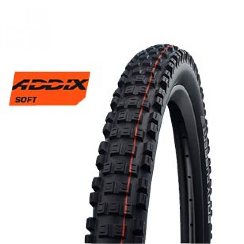 Pneu vtt 27.5x2.60  Schwalbe eddy current rear super gravity tubeless easy noir (65-584)