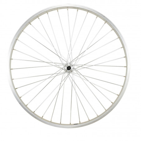 Roue vtt 26" av blocage jante argent mach1 m110 moy. Shimano tx500 v-brake 36t