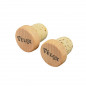 BOUCHON CINTRE/GUIDON ROUTE VELOX A EMBOITER VINTAGE TETE BOIS/LIEGE VERNIS (PR)