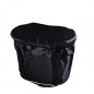 PANIER AV A CLIPS  TISSUS NOIR (32X25X25) (FIXATION RAPIDE SUR CINTRE 25.4/31.8)