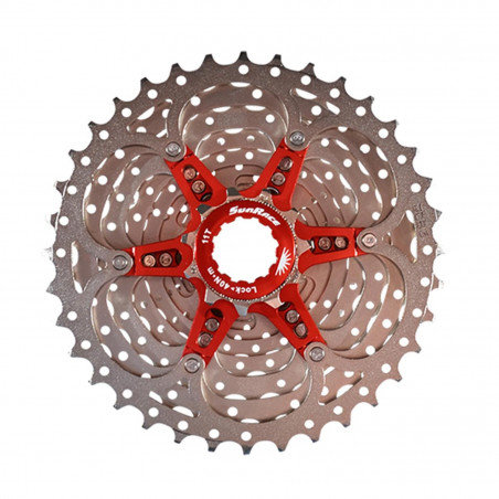 Cassette 10v. vtt Sunrace csmx0 metallic - 11-36dts (compatible Shimano)