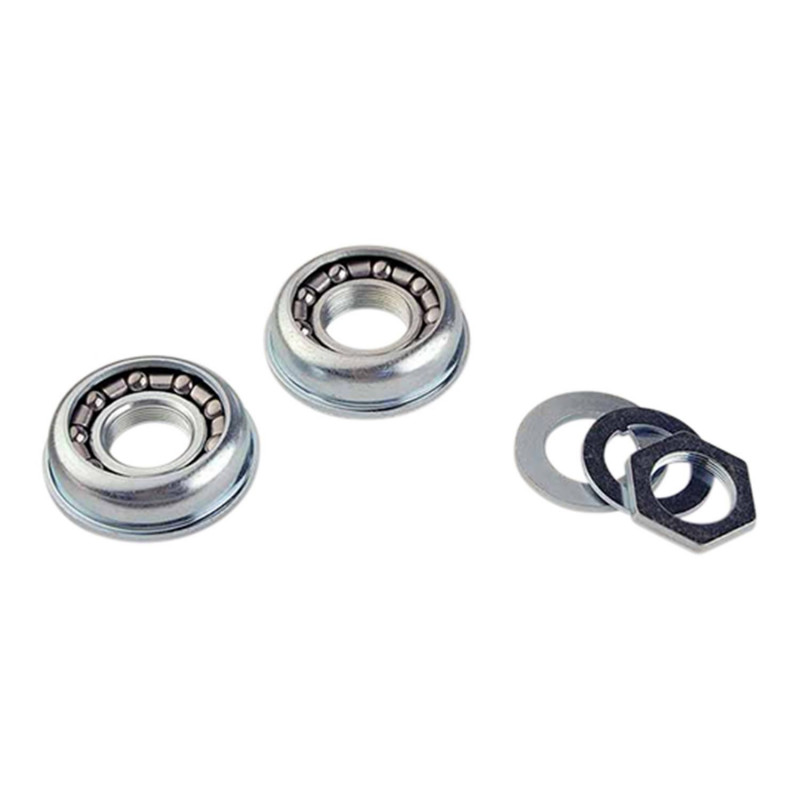 CUVETTE/BOITIER PEDALIER INTEGRE BMX D51.7MM   CONTRE ECROUS   ROULEMENTS BILLES PEDALIER