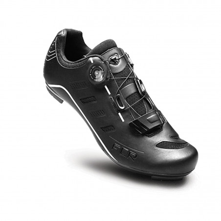 CHAUSSURE ROUTE FLR PRO F22 T42 NOIR SERRAGE MOLETTE   BANDE AUTO AGRIPPANTE  (PR)