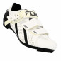 CHAUSSURE ROUTE FLR PRO F15 T45 BLANC 2 BANDES AUTO AGRIPPANTES   CLIC (PR)