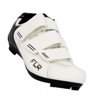 CHAUSSURE ROUTE FLR PRO F35 T37 BLANC 3 BANDES AUTO AGRIPPANTES  (PR)