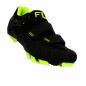 CHAUSSURE VTT FLR ELITE F65 T40 NOIR/JAUNE 2 BANDES AUTO AGRIPPANTES    CLIC (PR)