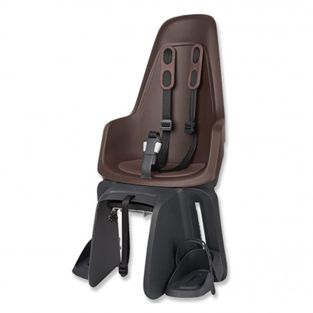 Porte bebe ar sur cadre et porte bagage bobike one maxi - coffe brown (120-175mm)