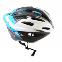 CASQUE ROUTE/VTT OPTIMIZ O300 VISION BLEU/BLANC/NOIR MAT AVEC REGLAGE OCCIPITAL 52/56