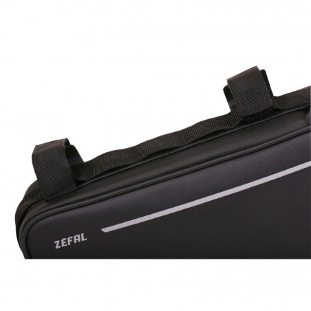 SACOCHE DE CADRE VELO ZEFAL Z AVENTURE C2 2.2L NOIR FIXATION BANDE AUTO-AGRIPPANTE (280x130x65mm)
