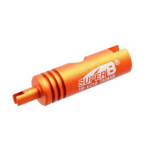 OUTIL DEMONTE OBUS DE VALVE SHRADER/PRESTA SUPER B TB-VC10 ORANGE (CLASSIC)