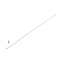 RAYON 2.3 MM INOX ARGENT  L256 AVEC ECROU (X1) MACH1